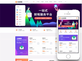 扁平化风格财税模板精品