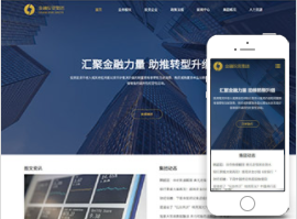金融网站官网模板